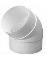 100mm or 125mm PVC DUCT 45DEG BEND