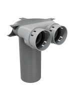 EA-FLEX ceiling plenum box 123 long 2x90 or 2/75