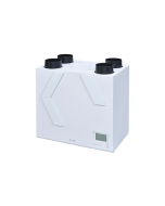 Mitsubishi Lossnay 250, 350, 500 wall mounted residential MVHR with bypass and digital controller - RIGHT
