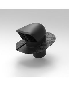 Design Roof Exhaust Vent for Slated Roofs 150/160mm Black