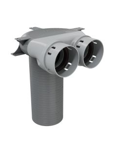 EA-FLEX ceiling plenum box 123 long 2x90 or 2/75
