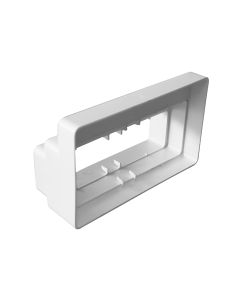DOUBLE AIR BRICK ADAPTOR TO 204X60MM PVC