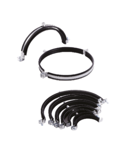 Half moon bracket with rubber