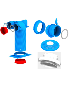 Valve connection kit for 75mm duct including ceiling valve